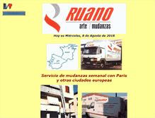 Tablet Screenshot of mudanzasruano.com